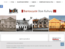Tablet Screenshot of bdkbartoszyce.pl